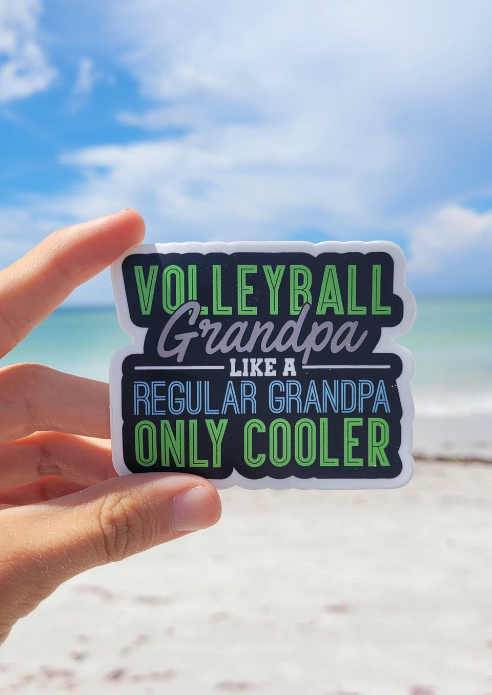 Volleyball Grandpa Sticker - VidaVibe Volleyball